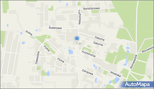 Banino, Tuchomska, mapa Banino