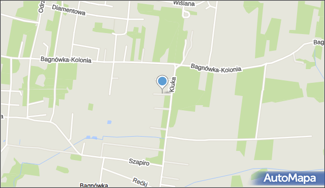 Białystok, Turkusowa, mapa Białegostoku