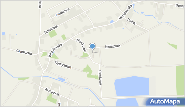 Chrząstawa Wielka, Tulipanowa, mapa Chrząstawa Wielka