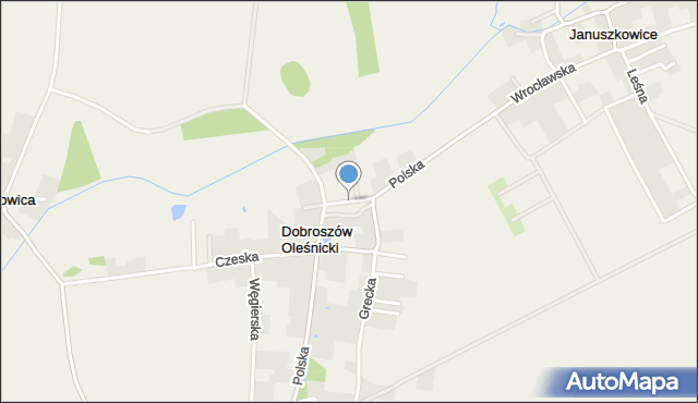 Dobroszów Oleśnicki, Turecka, mapa Dobroszów Oleśnicki
