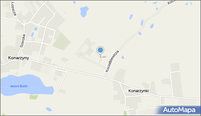 Konarzyny powiat chojnicki, Tuchołki Piotra, mapa Konarzyny powiat chojnicki