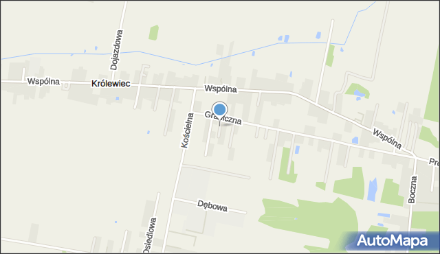 Królewiec gmina Mińsk Mazowiecki, Turkusowa, mapa Królewiec gmina Mińsk Mazowiecki