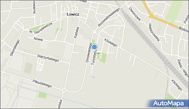 Łowicz, Turystyczna, mapa Łowicza