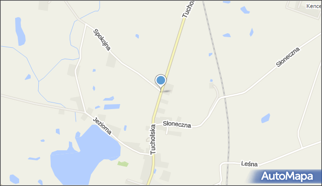 Mąkowarsko, Tucholska, mapa Mąkowarsko