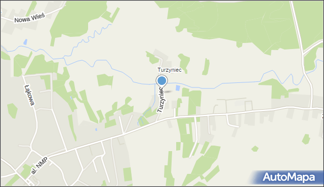 Podklasztor gmina Krasnobród, Turzyniec, mapa Podklasztor gmina Krasnobród