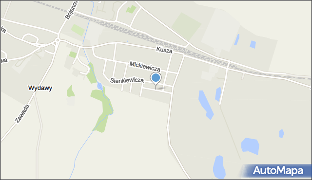 Poniec, Tuwima Juliana, mapa Poniec