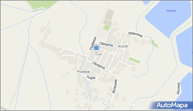 Przeciszów, Tulipanowa, mapa Przeciszów