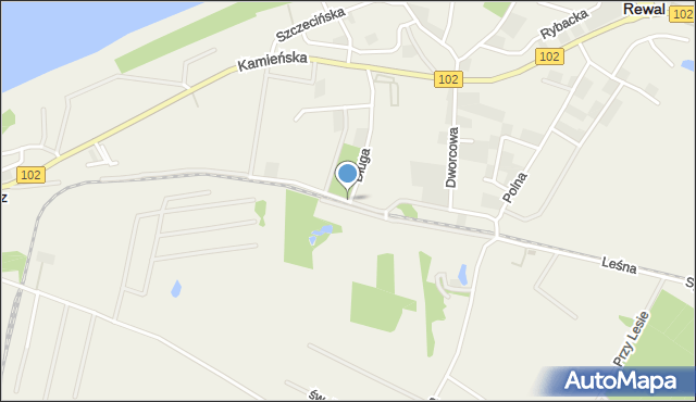 Rewal, Turystyczna, mapa Rewal