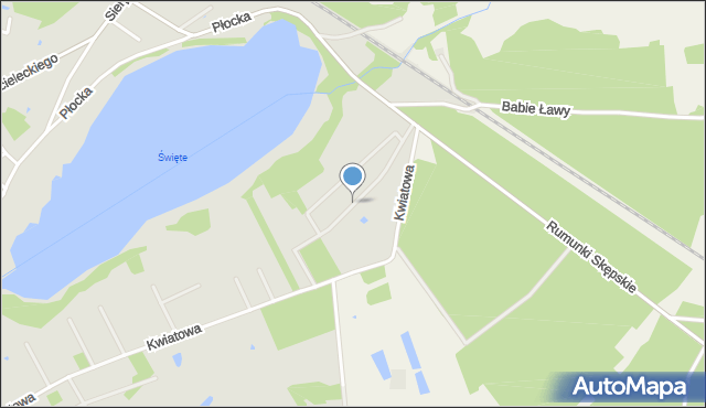 Skępe, Tulipanowa, mapa Skępe