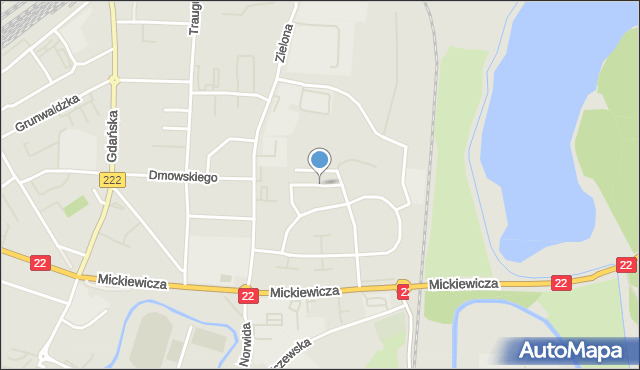 Starogard Gdański, Tuwima Juliana, mapa Starogard Gdański