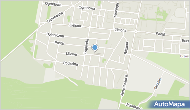 Tomaszów Mazowiecki, Tulipanowa, mapa Tomaszów Mazowiecki