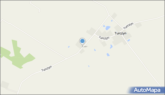 Turczyn gmina Rajgród, Turczyn, mapa Turczyn gmina Rajgród