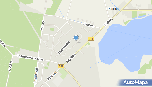 Wągrowiec, Tuwima Juliana, mapa Wągrowiec