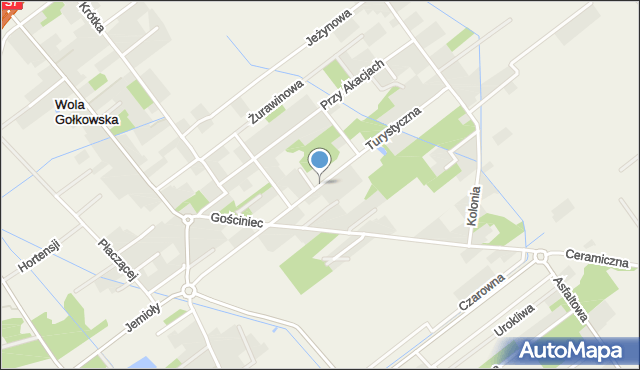 Wola Gołkowska, Turystyczna, mapa Wola Gołkowska