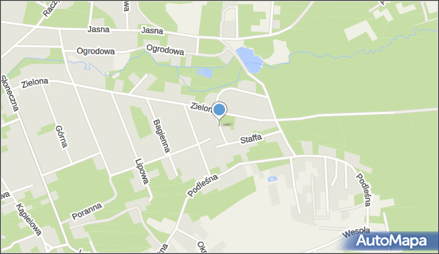 Żarki-Letnisko, Tuwima Juliana, mapa Żarki-Letnisko