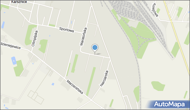 Zduńska Wola, Turystyczna, mapa Zduńska Wola