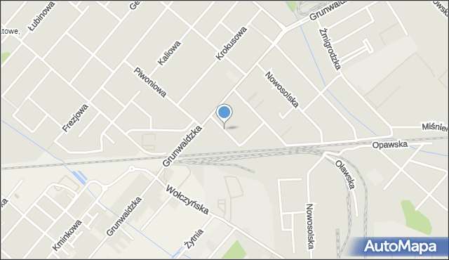 Poznań, Twardogórska, mapa Poznania