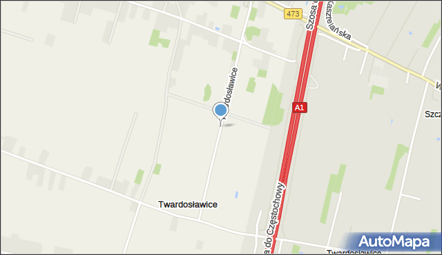 Twardosławice, Twardosławice, mapa Twardosławice