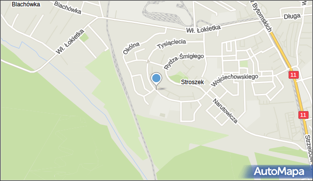 Bytom, Tysiąclecia, mapa Bytomia