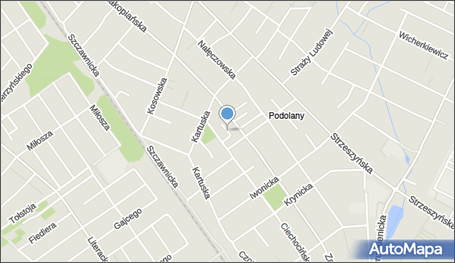 Poznań, Tyska, mapa Poznania