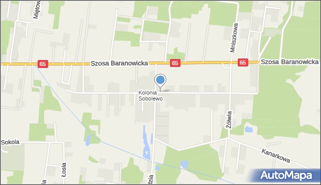 Sobolewo gmina Supraśl, Tygrysia, mapa Sobolewo gmina Supraśl