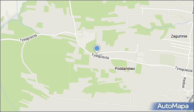 Sułkowice powiat myślenicki, Tysiąclecia, mapa Sułkowice powiat myślenicki
