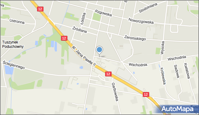 Tuszynek Majoracki, Tysiąclecia, mapa Tuszynek Majoracki