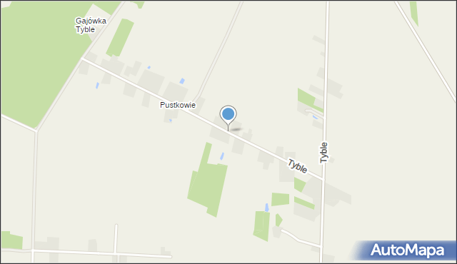 Tyble, Tyble, mapa Tyble