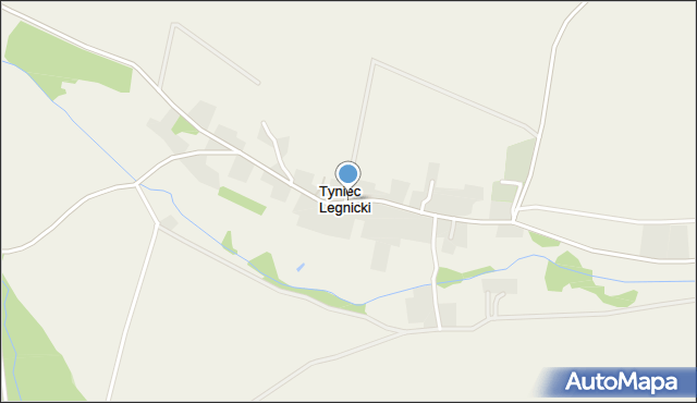 Tyniec Legnicki, Tyniec Legnicki, mapa Tyniec Legnicki