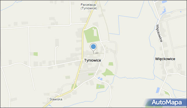 Tyniowice, Tyniowice, mapa Tyniowice