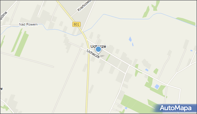 Uchacze, Uchacze, mapa Uchacze