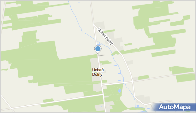 Uchań Dolny, Uchań Dolny, mapa Uchań Dolny