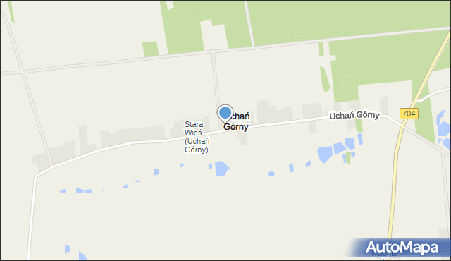 Uchań Górny, Uchań Górny, mapa Uchań Górny