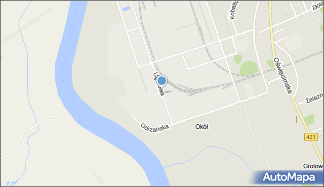 Opole, Ugorowa, mapa Opola