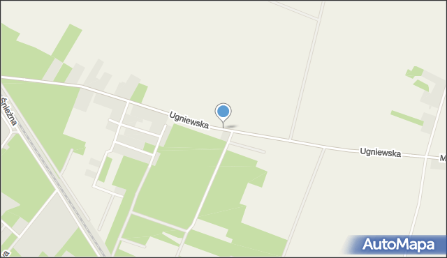 Ugniewo, Ugniewska, mapa Ugniewo
