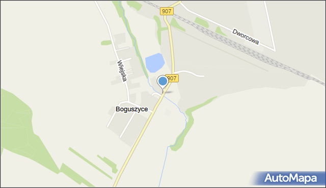 Boguszyce gmina Toszek, Ujazdowska, mapa Boguszyce gmina Toszek