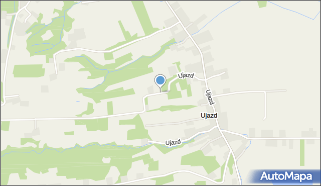 Ujazd gmina Brzyska, Ujazd, mapa Ujazd gmina Brzyska