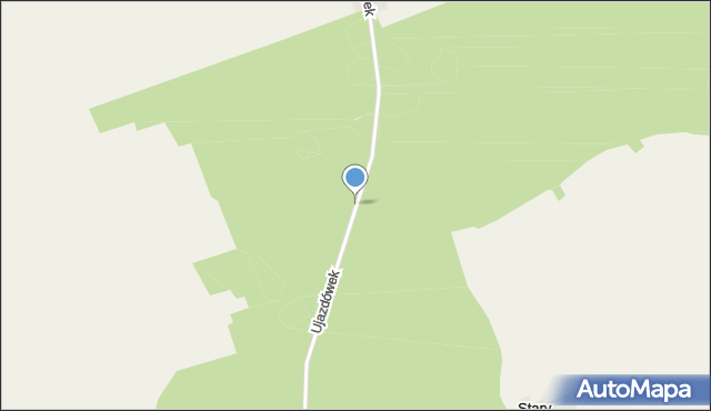 Ujazdówek gmina Kobiele Wielkie, Ujazdówek, mapa Ujazdówek gmina Kobiele Wielkie