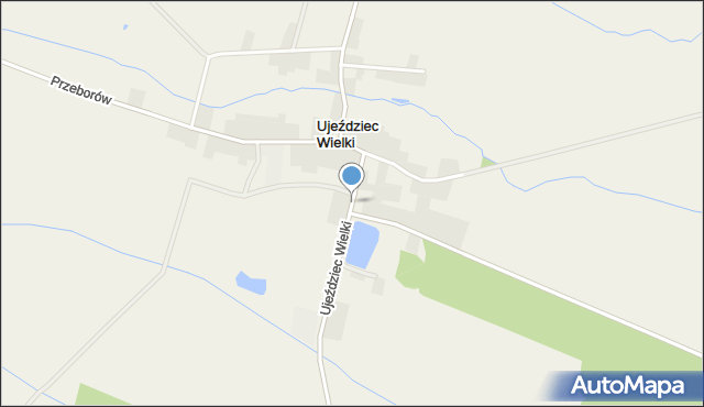 Ujeździec Wielki, Ujeździec Wielki, mapa Ujeździec Wielki