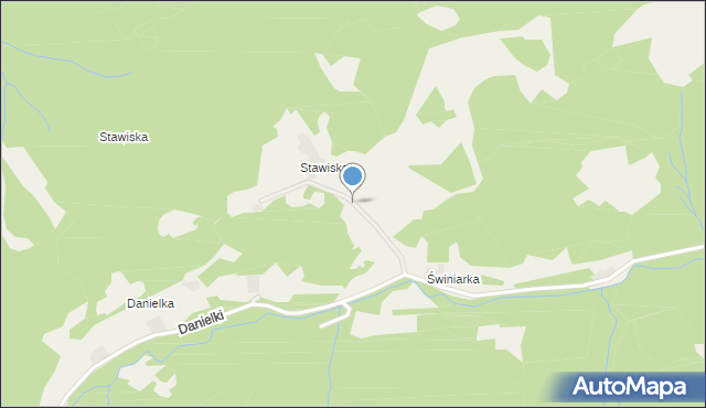 Ujsoły, Ujsoły-Stawiska, mapa Ujsoły