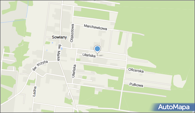 Sowlany, Ułańska, mapa Sowlany