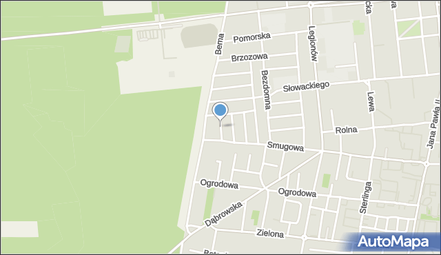 Tomaszów Mazowiecki, Ułańska, mapa Tomaszów Mazowiecki