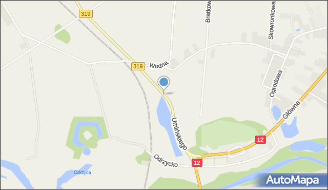 Serby, Umińskiego Jana Nepomucena, mapa Serby