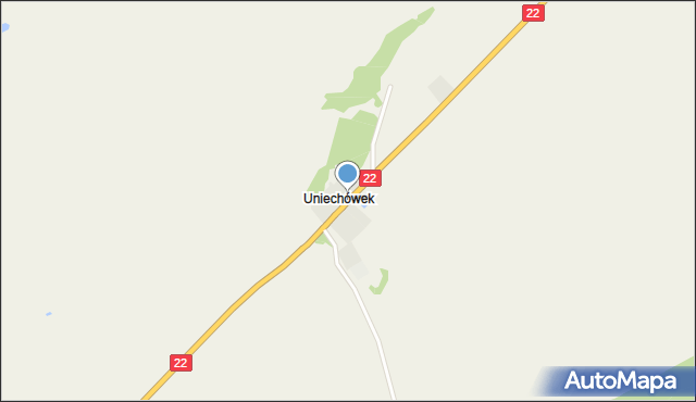 Uniechówek, Uniechówek, mapa Uniechówek