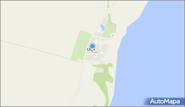Unin gmina Wolin, Unin, mapa Unin gmina Wolin