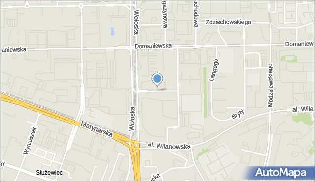 Warszawa, Uniechowskiego Antoniego, mapa Warszawy