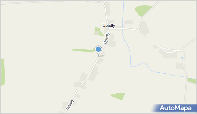 Upadły, Upadły, mapa Upadły