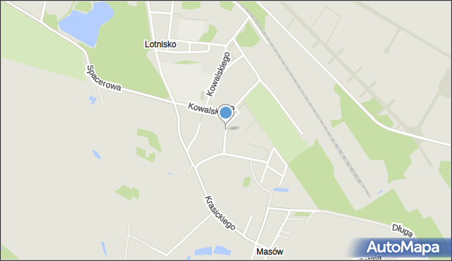 Dęblin, Urbanowicza Witolda, gen. pil., mapa Dęblin