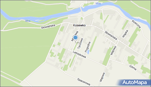 Kosewko, Urocza, mapa Kosewko