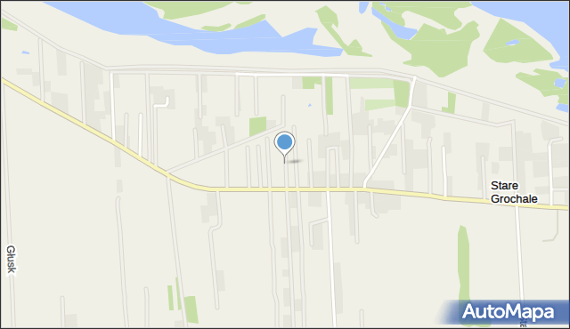 Nowe Grochale, Urocza, mapa Nowe Grochale
